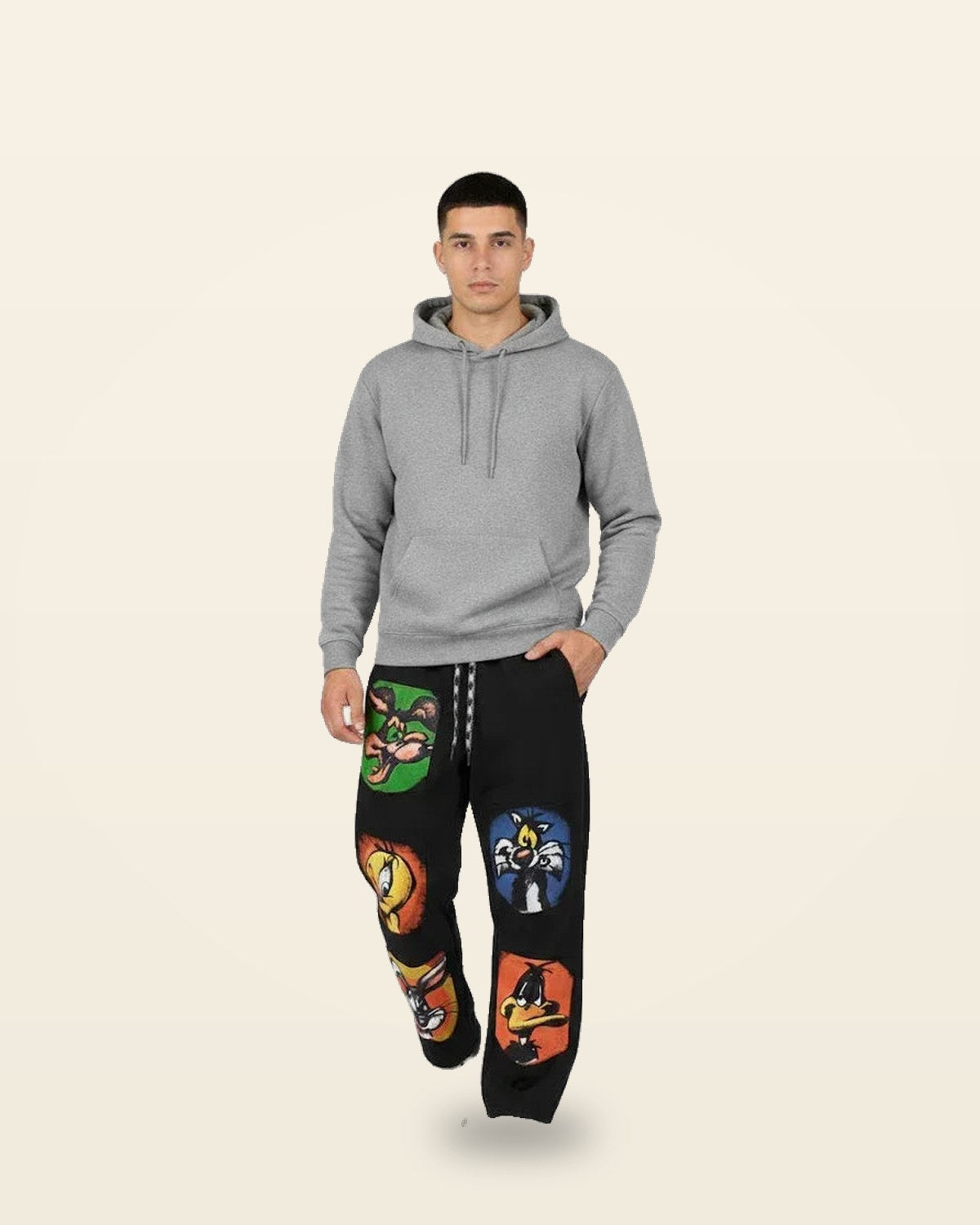 Pop Art Graphic Joggers — Soft Stretch Fabric