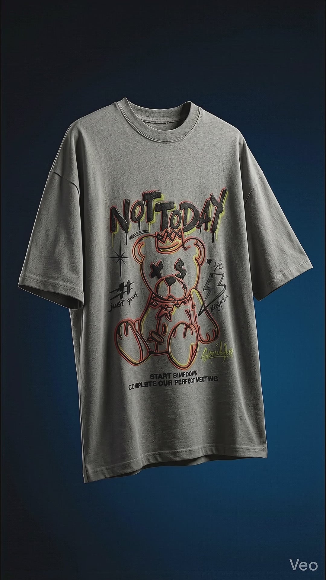 Not Today Graphic Tee — Minimal Print Fit