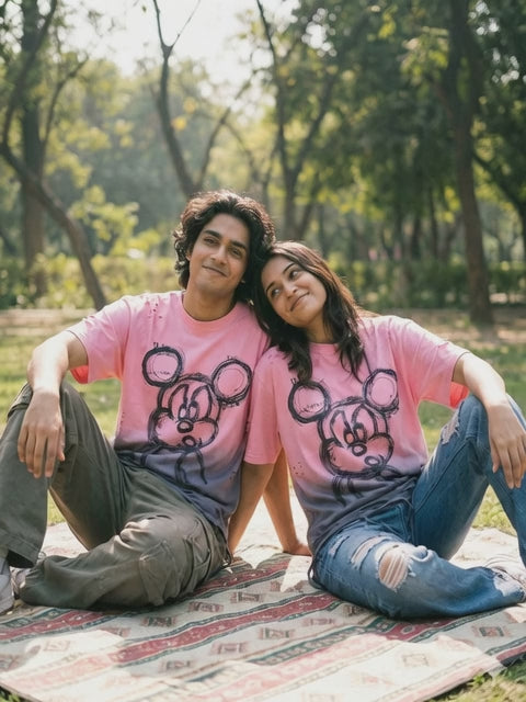 Bubble Bear Graphic Oversized Tee — premium cotton Drop-Shoulder Fit