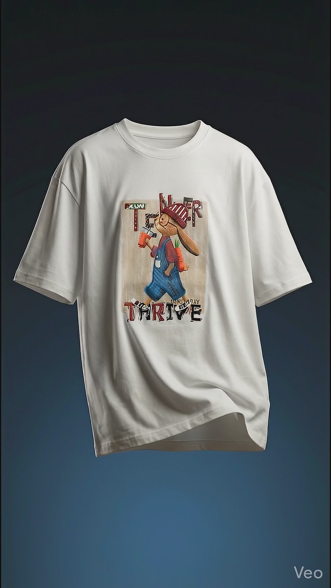 Alley Art Oversized Tee — Premium Cotton Jersey