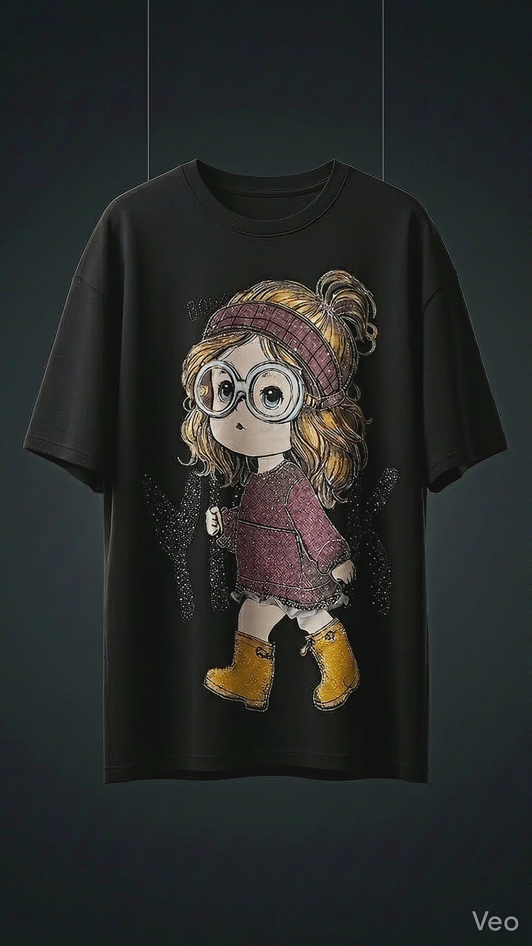 Graphic Print Oversized Tee — Premium Heavyweight Cotton