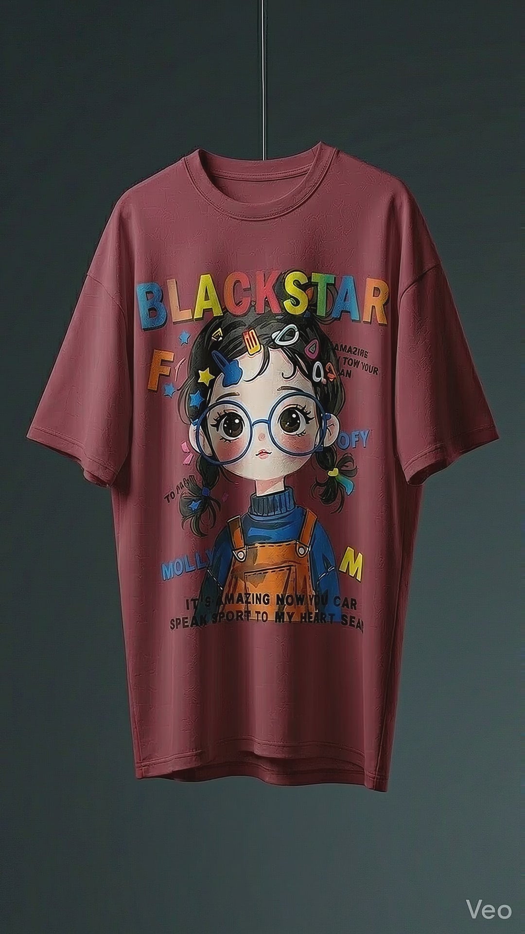 Blackstar Oversized Tee — Premium Cotton Drop-Shoulder Fit