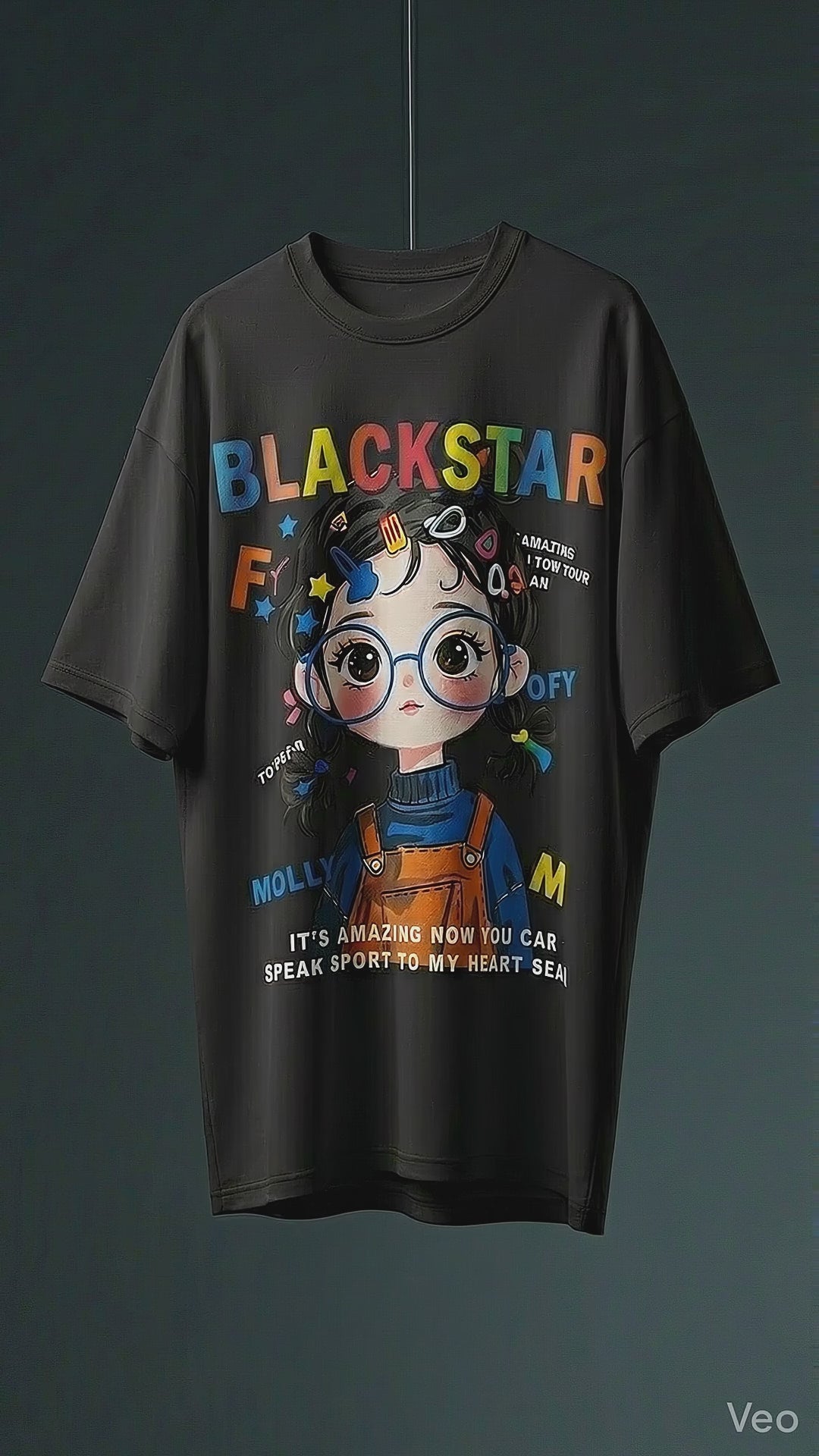 Blackstar Oversized Tee — Premium Cotton Drop-Shoulder Fit