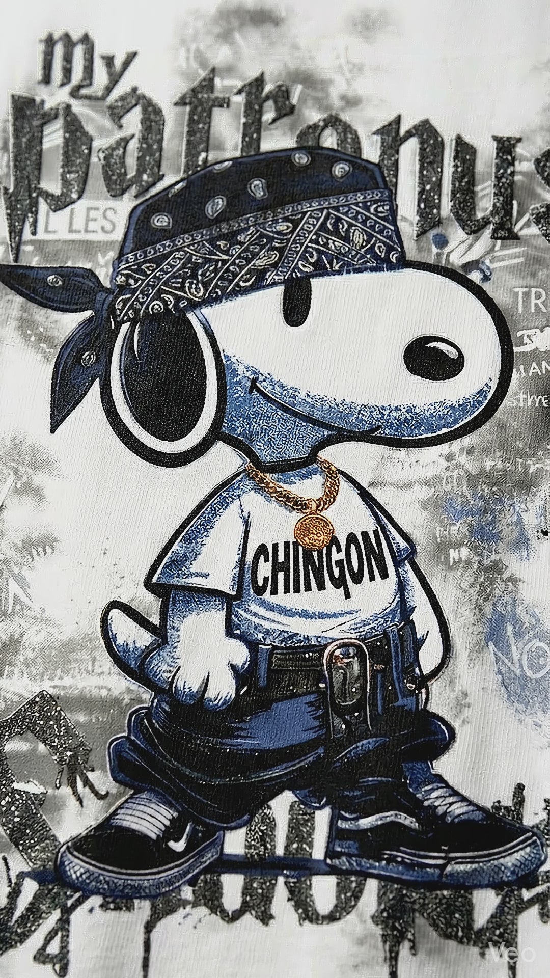 Vintage Cartoon Graphic Tee — Relaxed White Fit