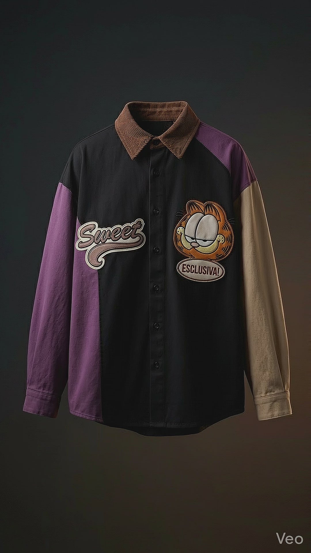 Cartoon Hound Introvert Club Oversized Shirt — Relaxed Fit