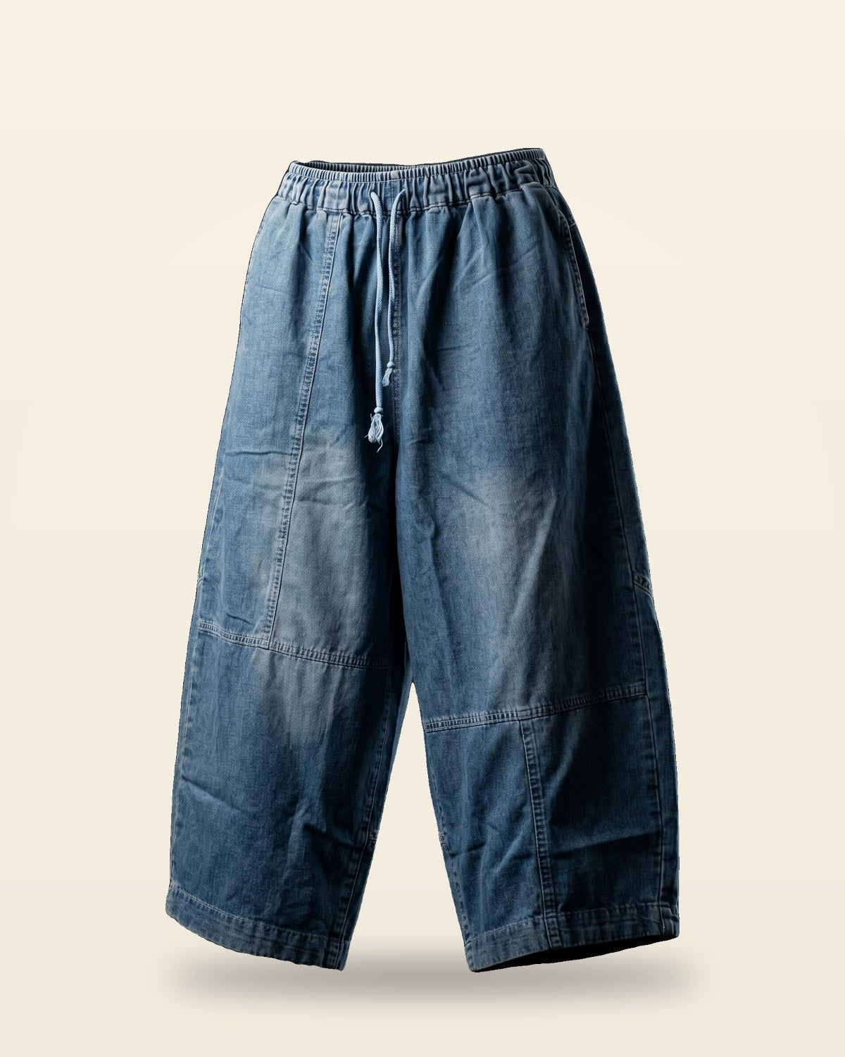 Relaxed Denim Joggers — Soft Stretch Fit