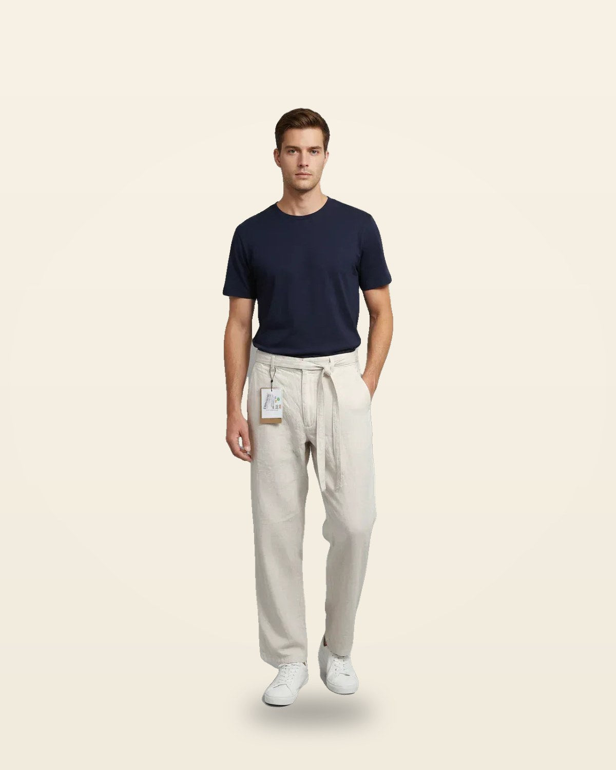 Relaxed Fit Trousers — Premium Cotton Twill