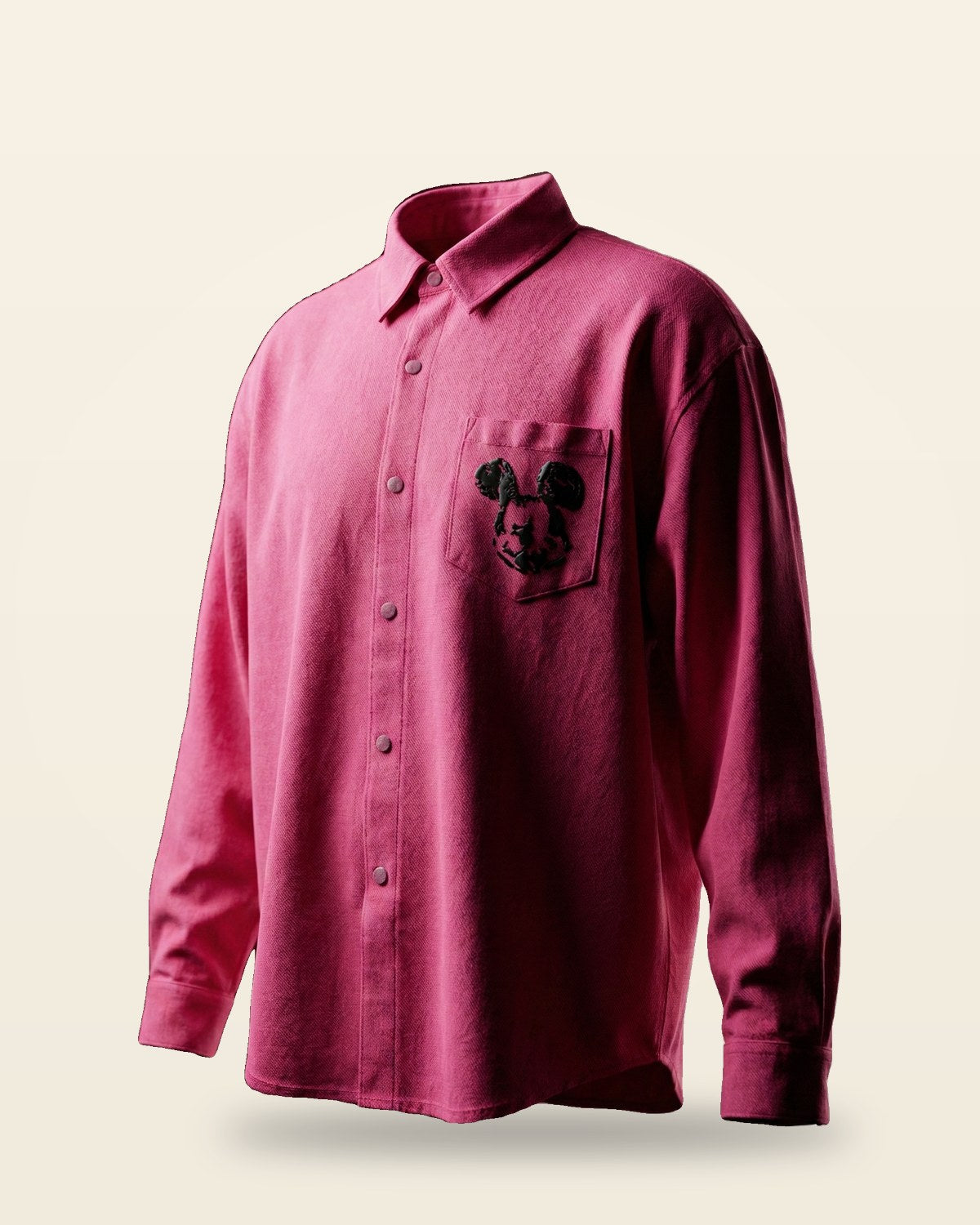 Retro Character Print Oversized Shirt — Premium Streetwear Fit