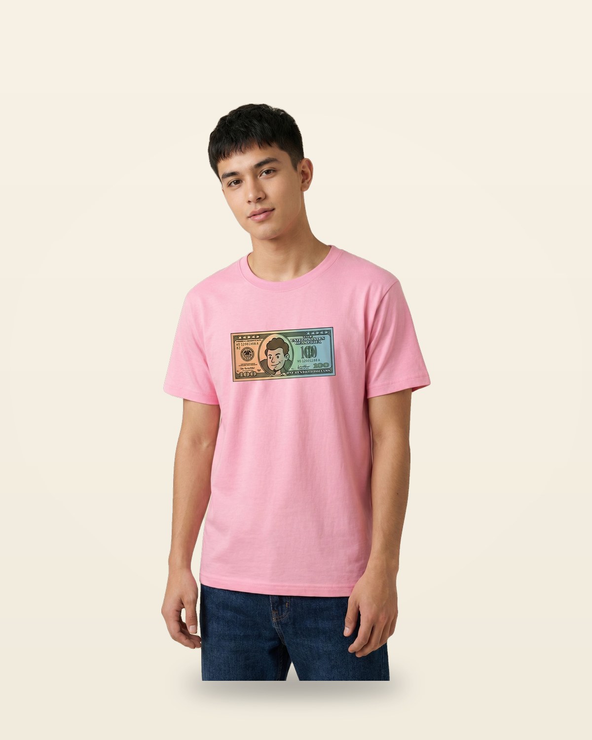 Rich Energy Graphic Oversized Tee — Pink