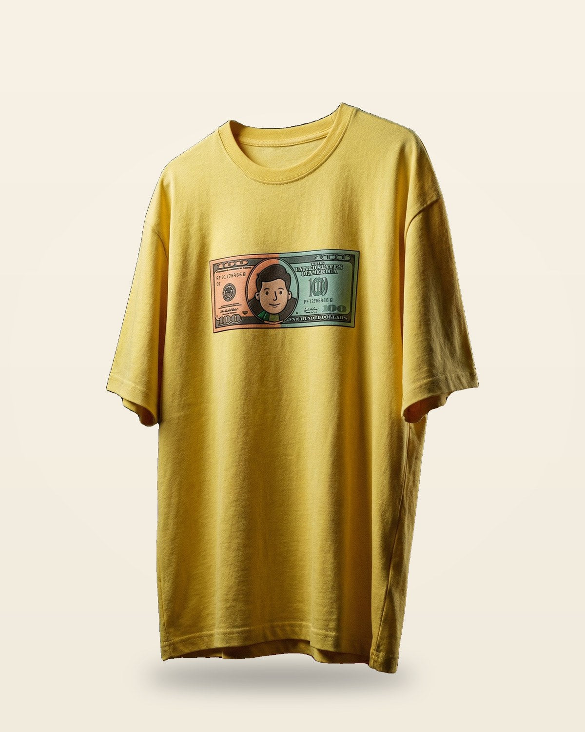 Rich Energy Graphic Oversized Tee — Yellow