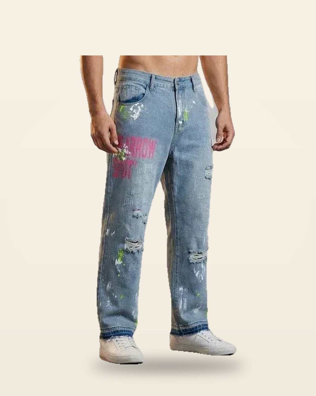 Ruff Blue Denim Jeans — Relaxed Streetwear Fit
