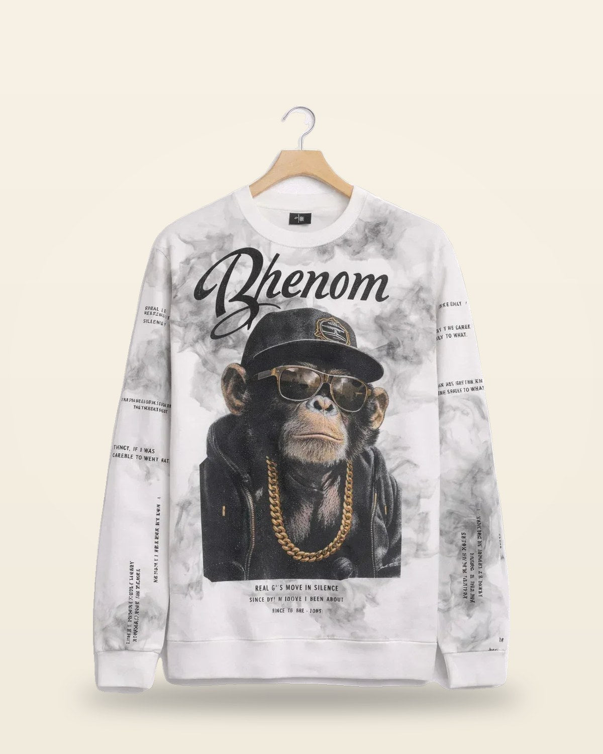 Silent Boss Primate Sweatshirt — Premium Fleece Crewneck