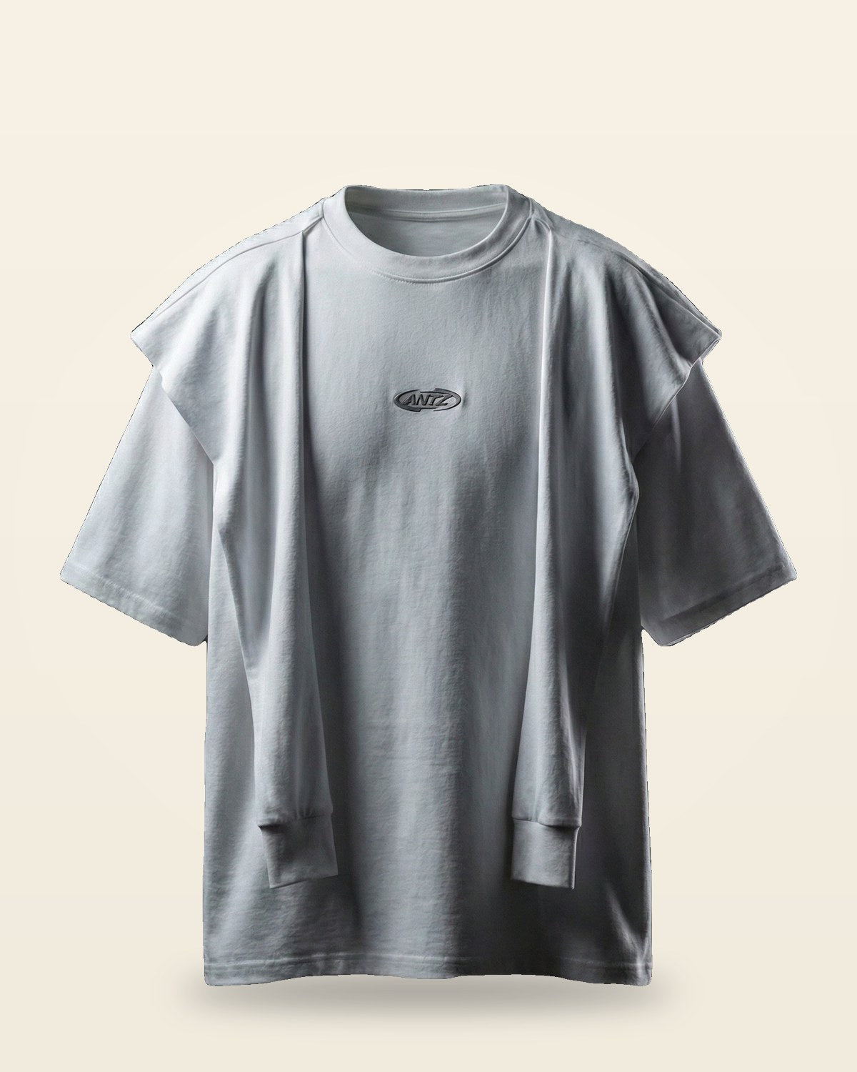 Silent Statement Oversized Fit Tee — Premium Grey