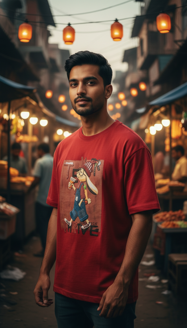 Alley Art Oversized Tee — Premium Cotton Jersey — view 11