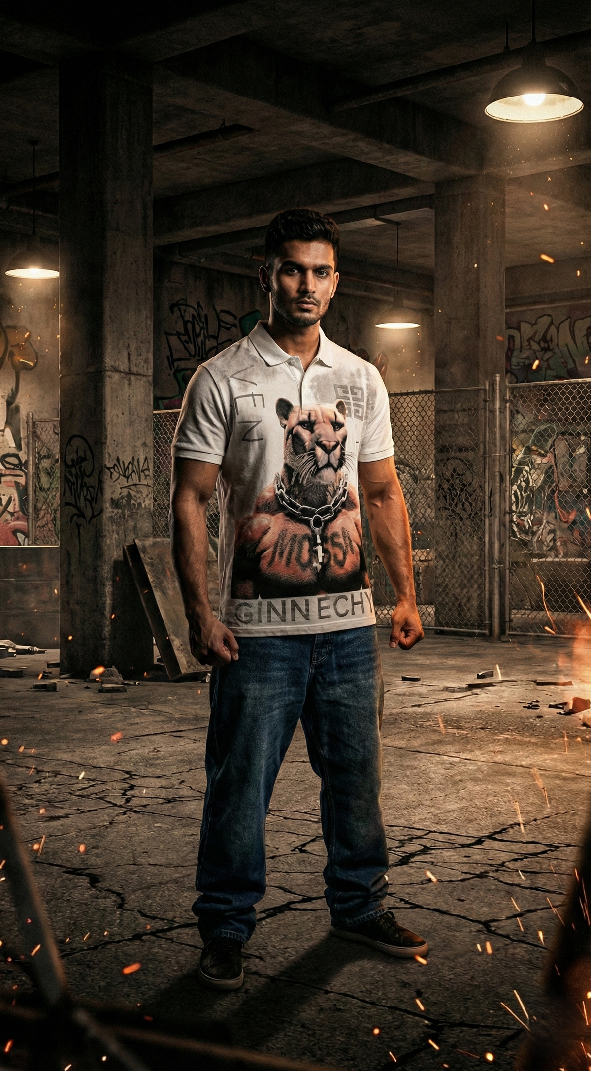 Royal Tiger Graphic Tee — Premium Streetwear Fit — view 3