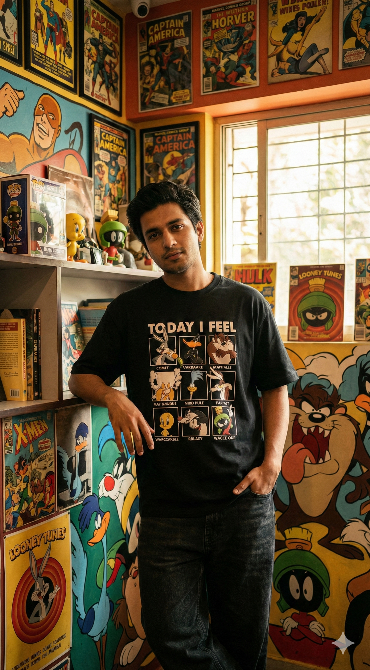 Cartoon Rabbit Oversized Tee — Premium Streetwear Fit — view 7