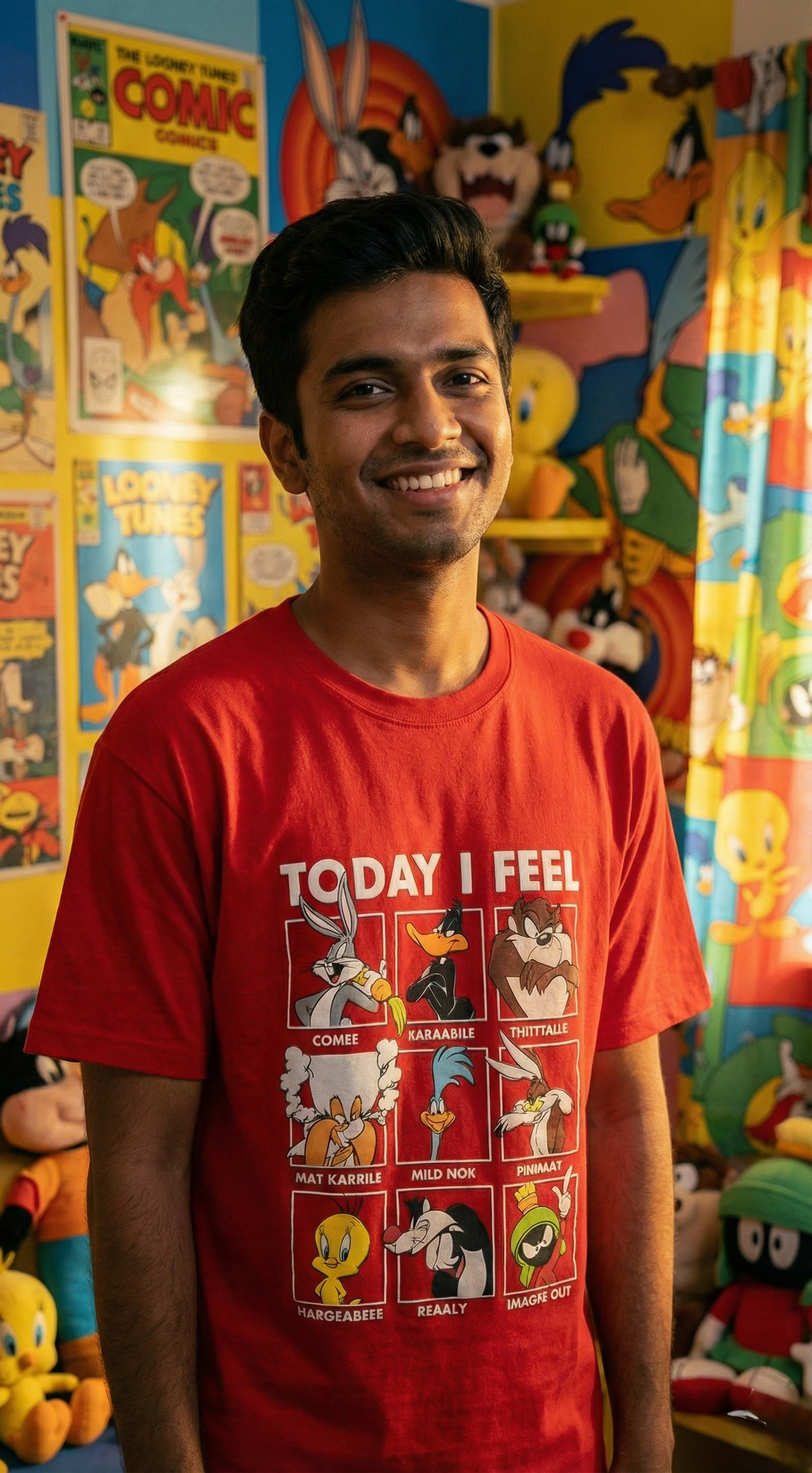 Cartoon Rabbit Oversized Tee — Premium Streetwear Fit — view 3