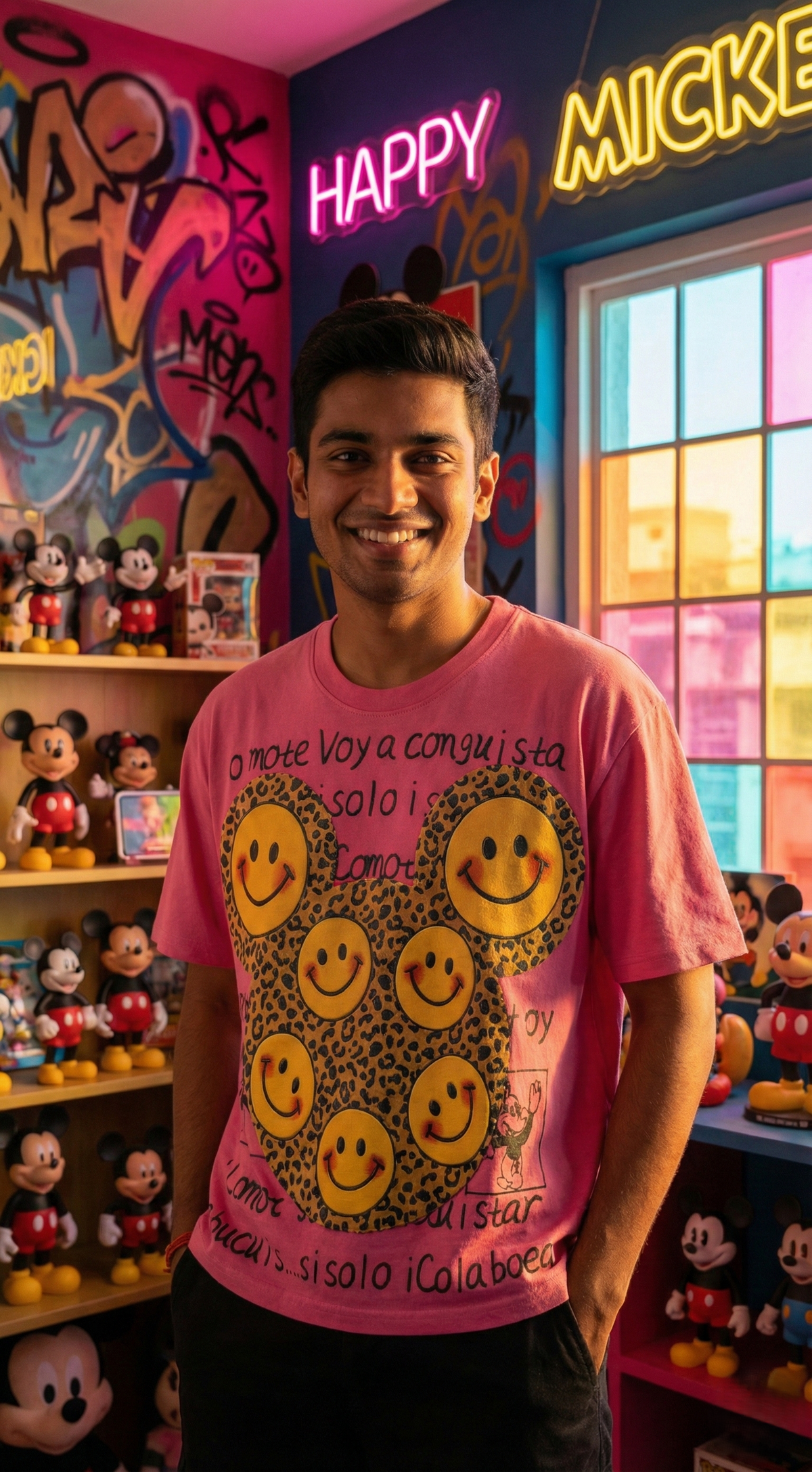 Aesthetic Smiley Print Tee — Premium Cotton Fit — view 10