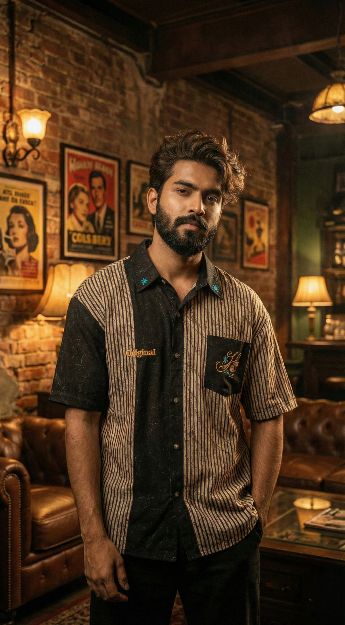 Dual Panel Patch Shirt — Premium Relaxed Streetwear — view 10