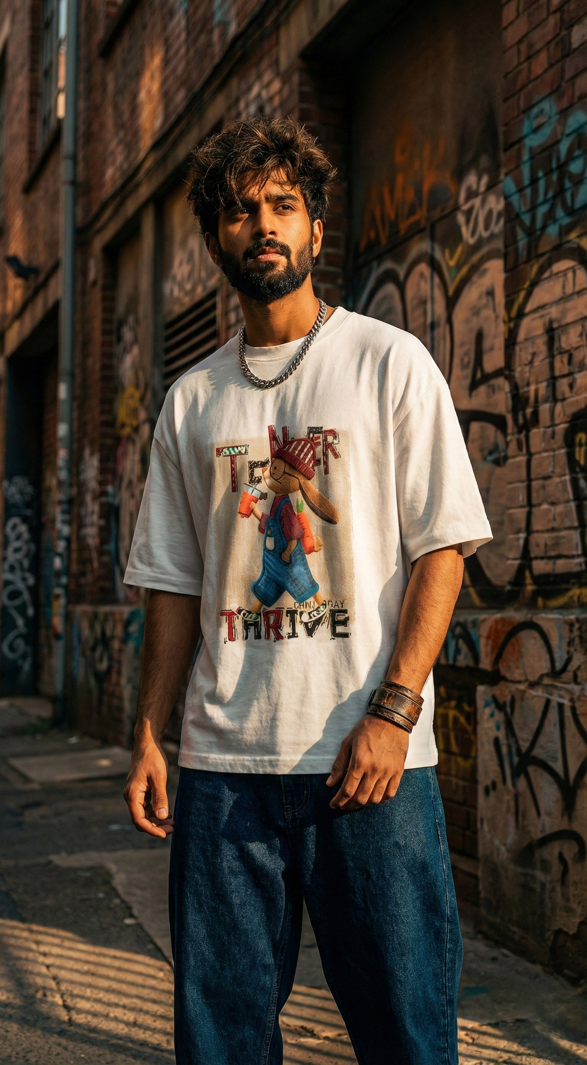 Alley Art Oversized Tee — Premium Cotton Jersey — view 8