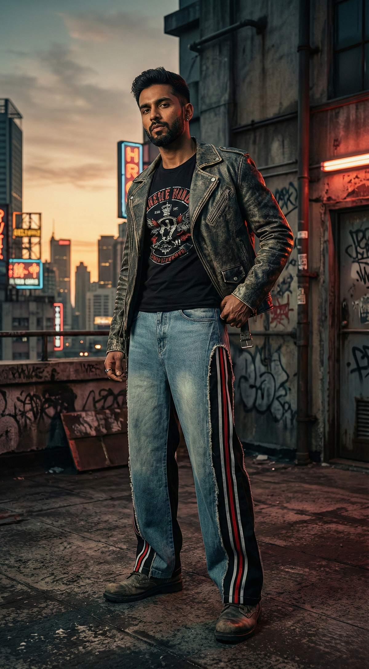 Heritage Denim Pop Jeans — Blue Slim Fit Streetwear — view 4