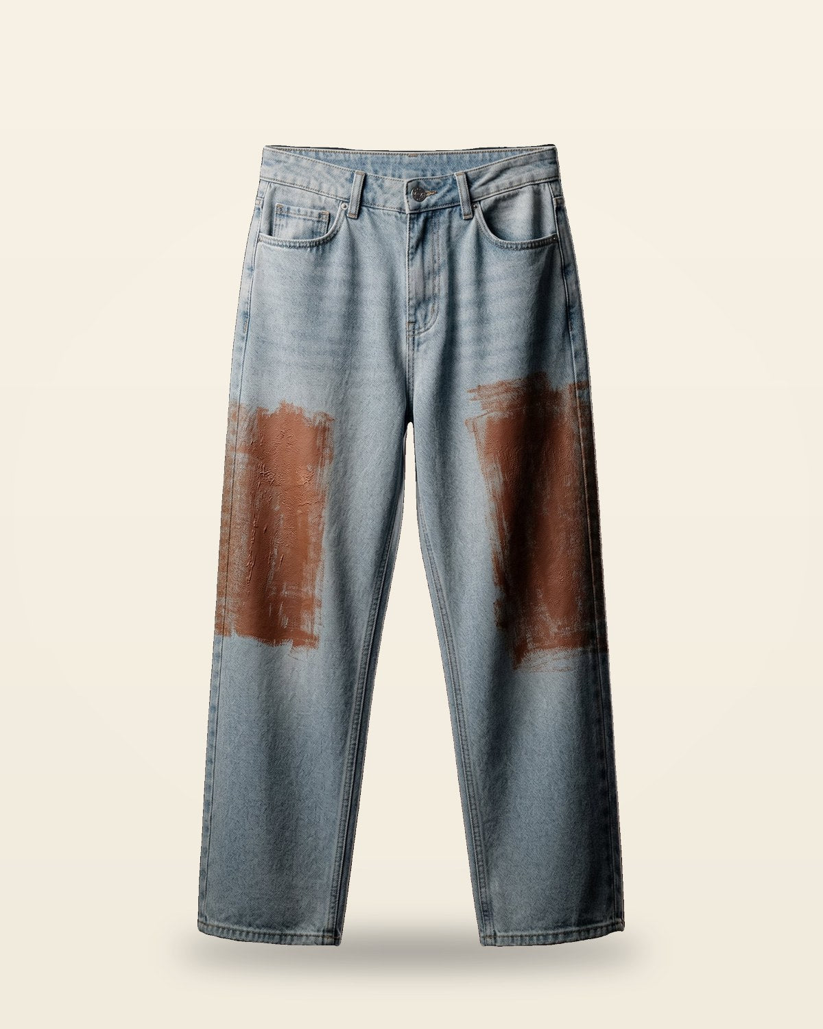 Sky Blue Straight Fit Jeans — Premium Denim