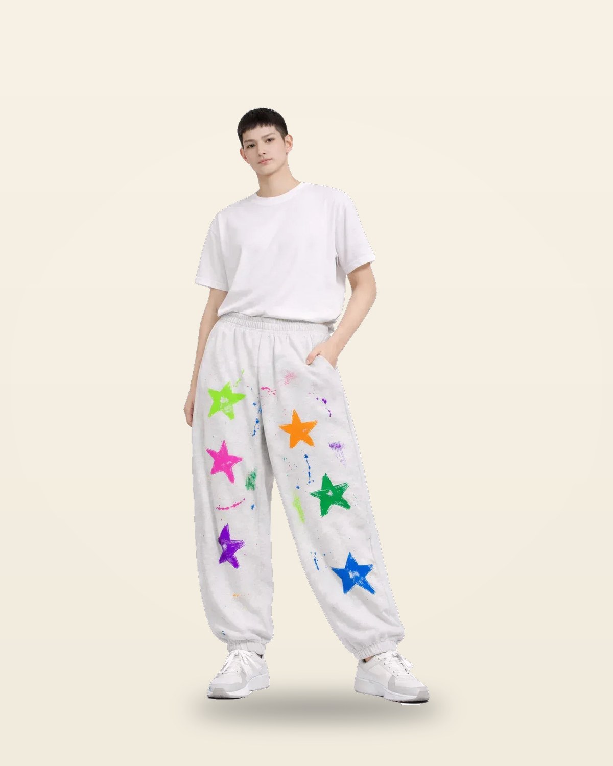 Tapered Joggers — Soft Fabric, Elasticated Waist