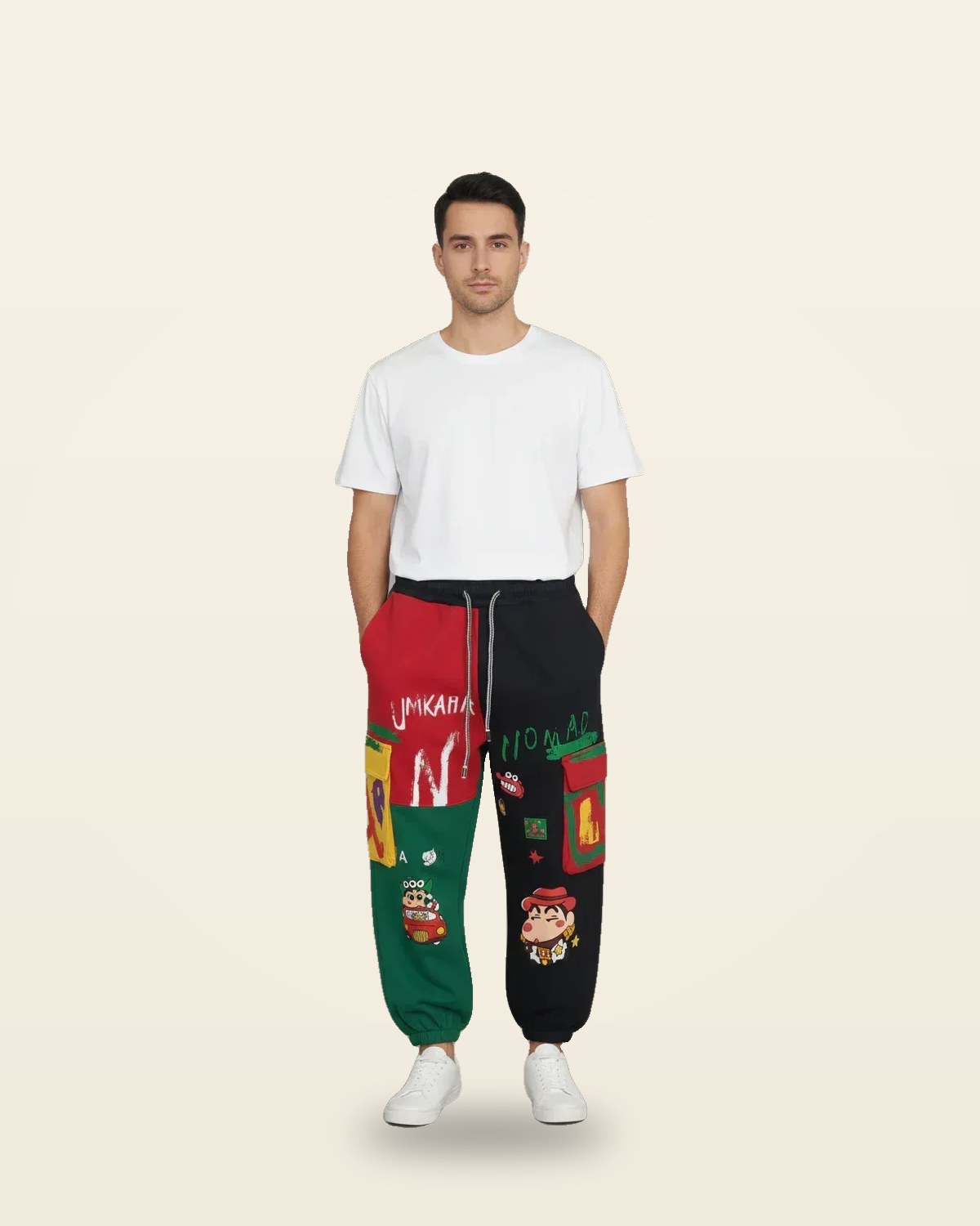 Tapered Joggers — Elasticated Waist, Universal Fit