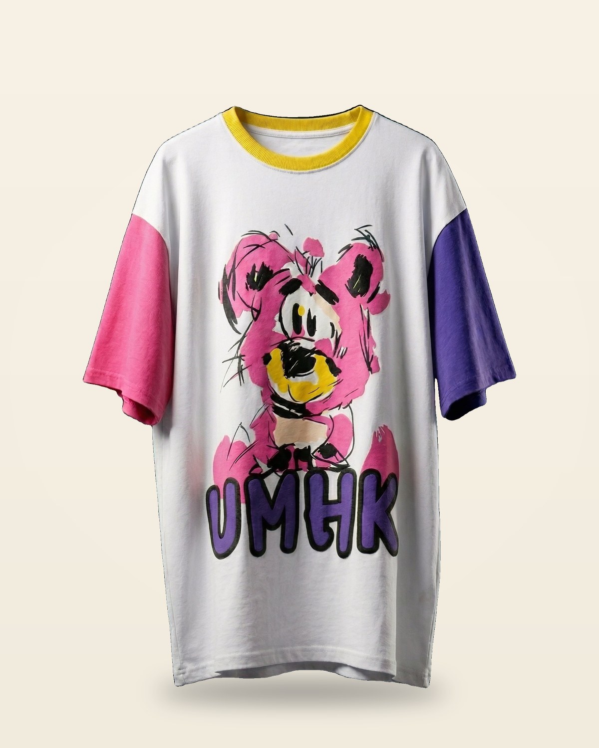 UMHK Oversized Bio-Washed Tee — Graphic Front Print