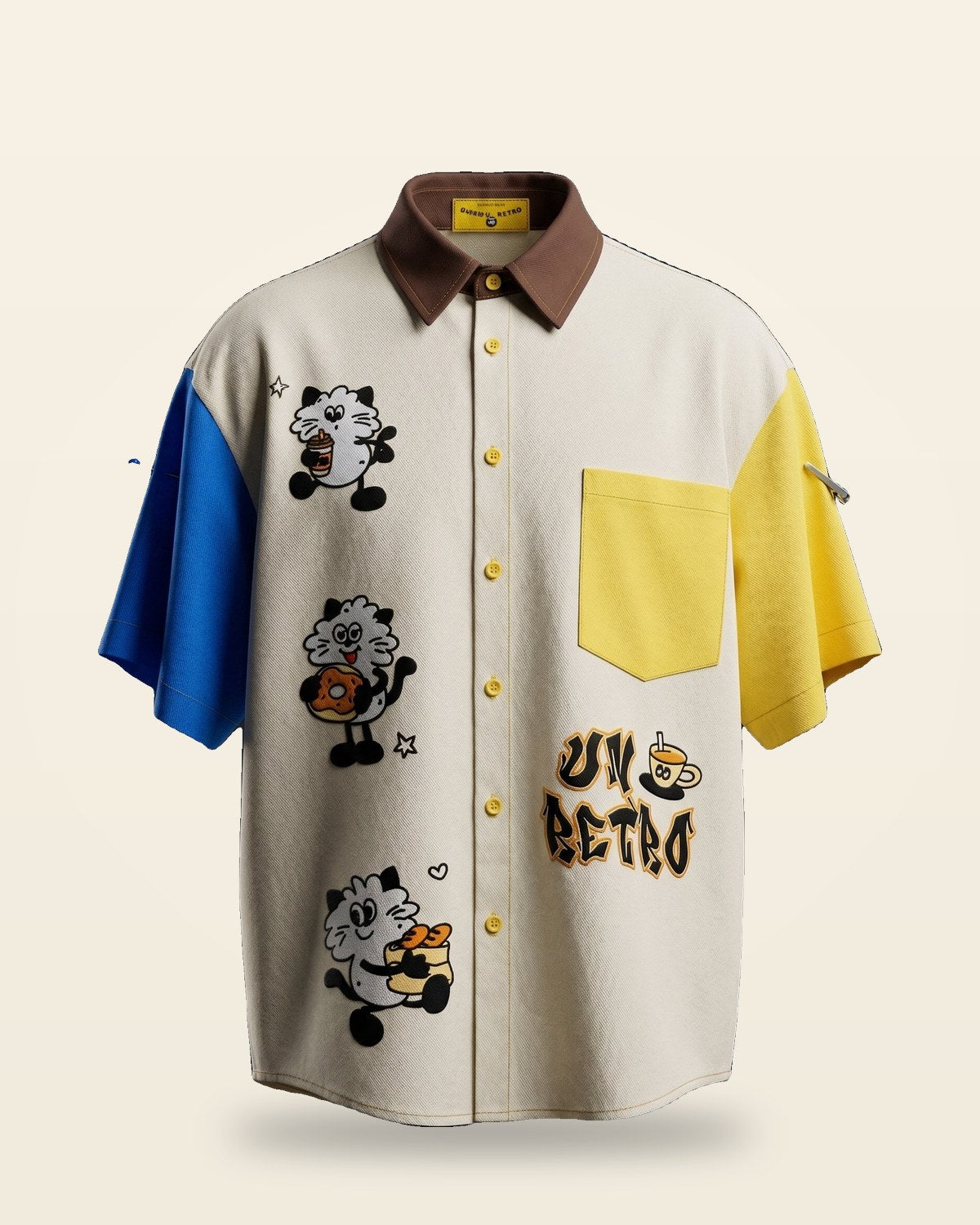 Un-Retro Oversized Shirt — Smooth Fabric, Elevated Details