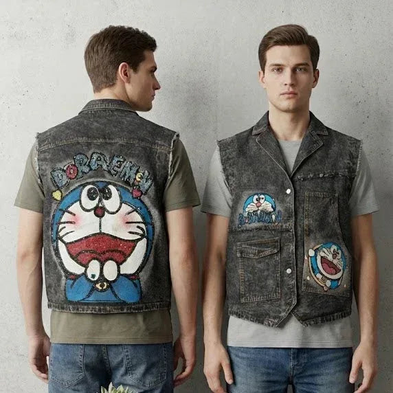 Cartoon Sleeve Less Shacket - Sanki