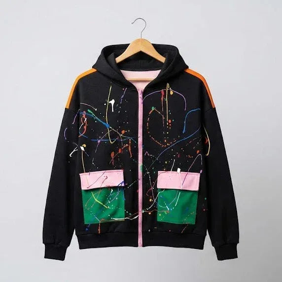 SANKI Artline Contrast Zip Hoodie - Sanki