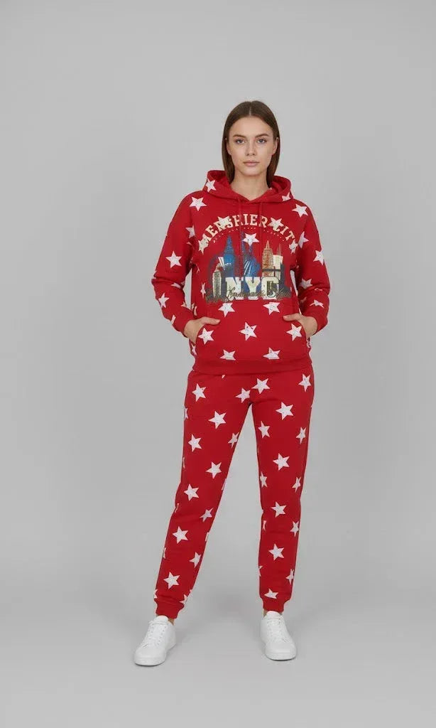SANKI Scarlet Star Hoodie Jogger Set - Sanki