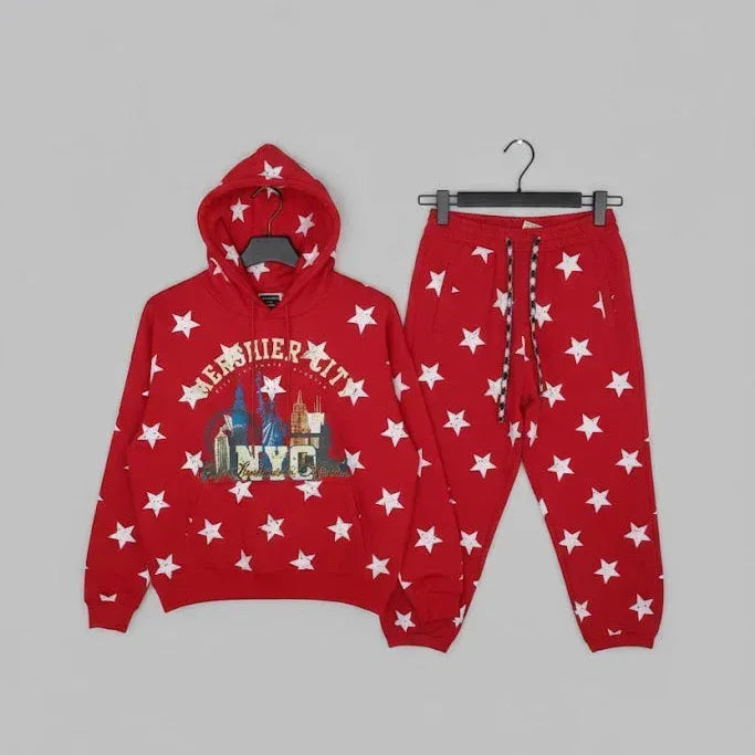 SANKI Scarlet Star Hoodie Jogger Set - Sanki