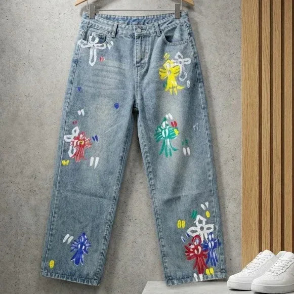 Chrome Heart Bottom Jeans - Sanki