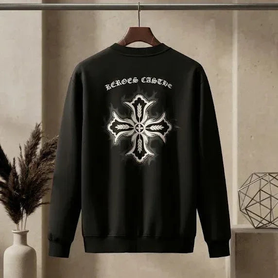 A603-Glowing Sweatshirt Black - Sanki