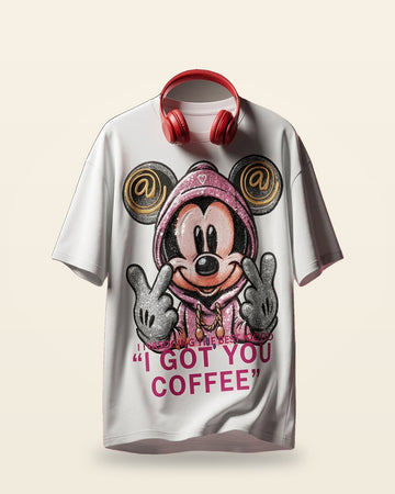 Urban Genz Print Oversized Tee — Drop-Shoulder Fit