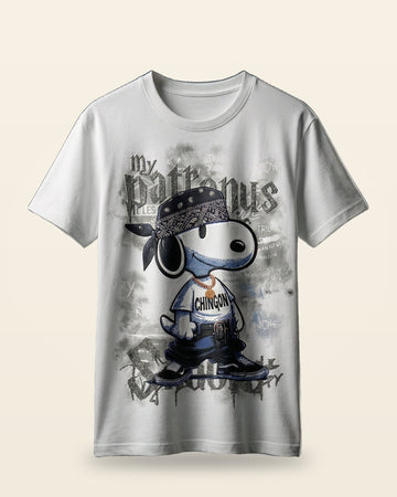 Vintage Cartoon Graphic Tee — Relaxed White Fit