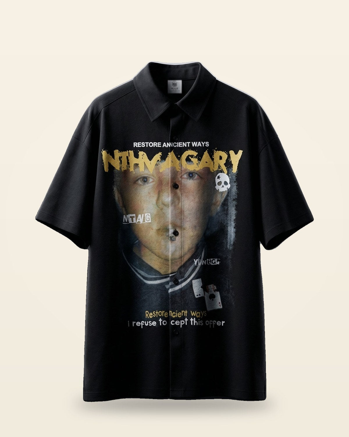 Way Up Graphic Shirt — Oversized Full-Sleeve Fit