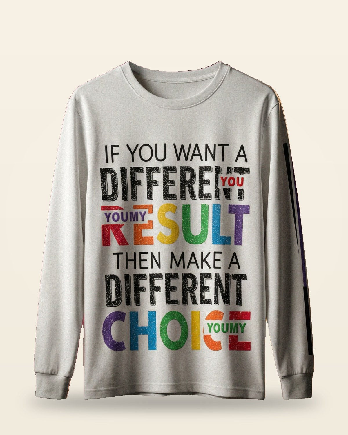 White Oversized Full Sleeve Tee — Universal Fit (M-3XL)