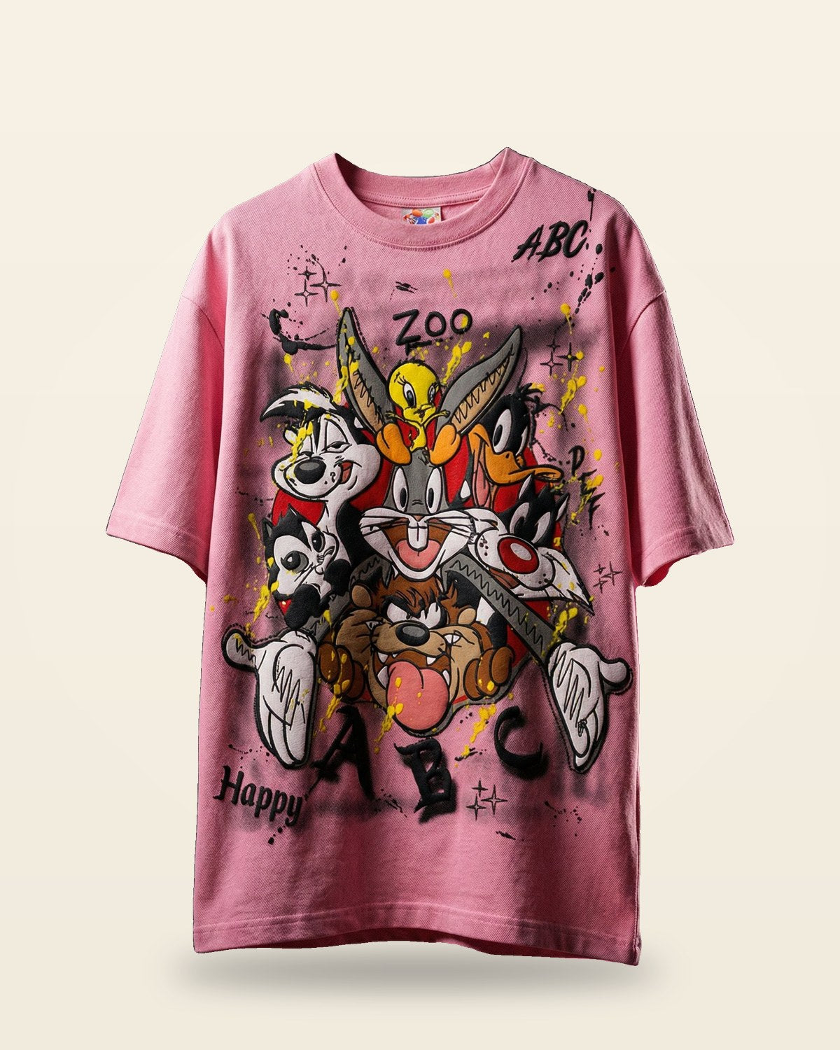 Zoo Graphic Tee — Pink Fit