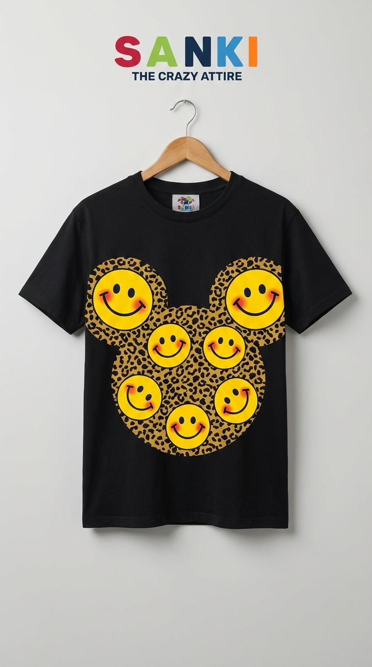SANKI Aesthetic smiley print T-Shirt - Image 5