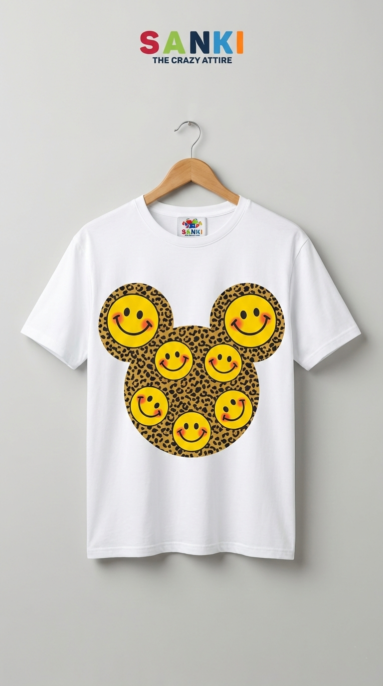 SANKI Aesthetic smiley print T-Shirt - Image 7