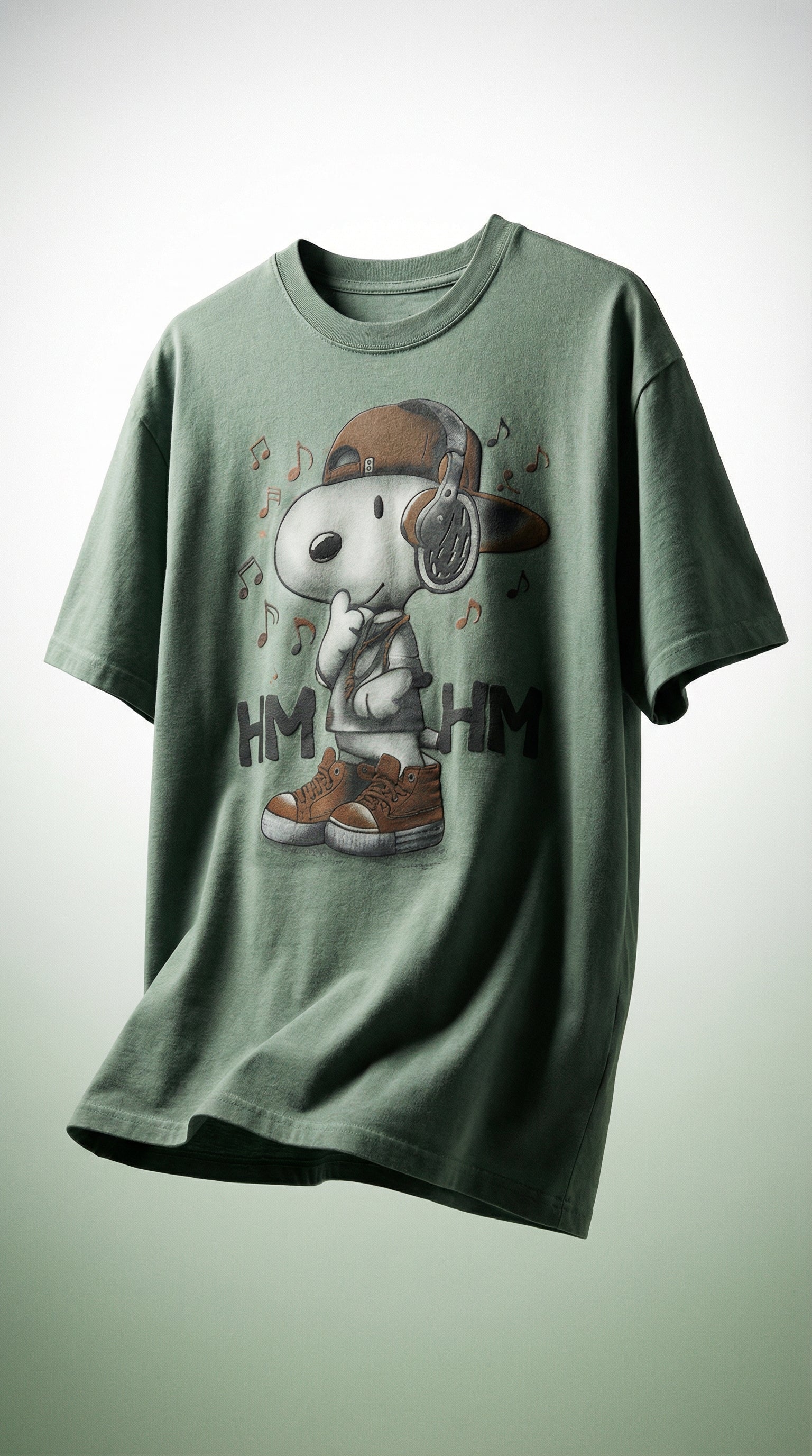 SANKI Snoopy Music Graphic Oversized T-Shirt FIROZI