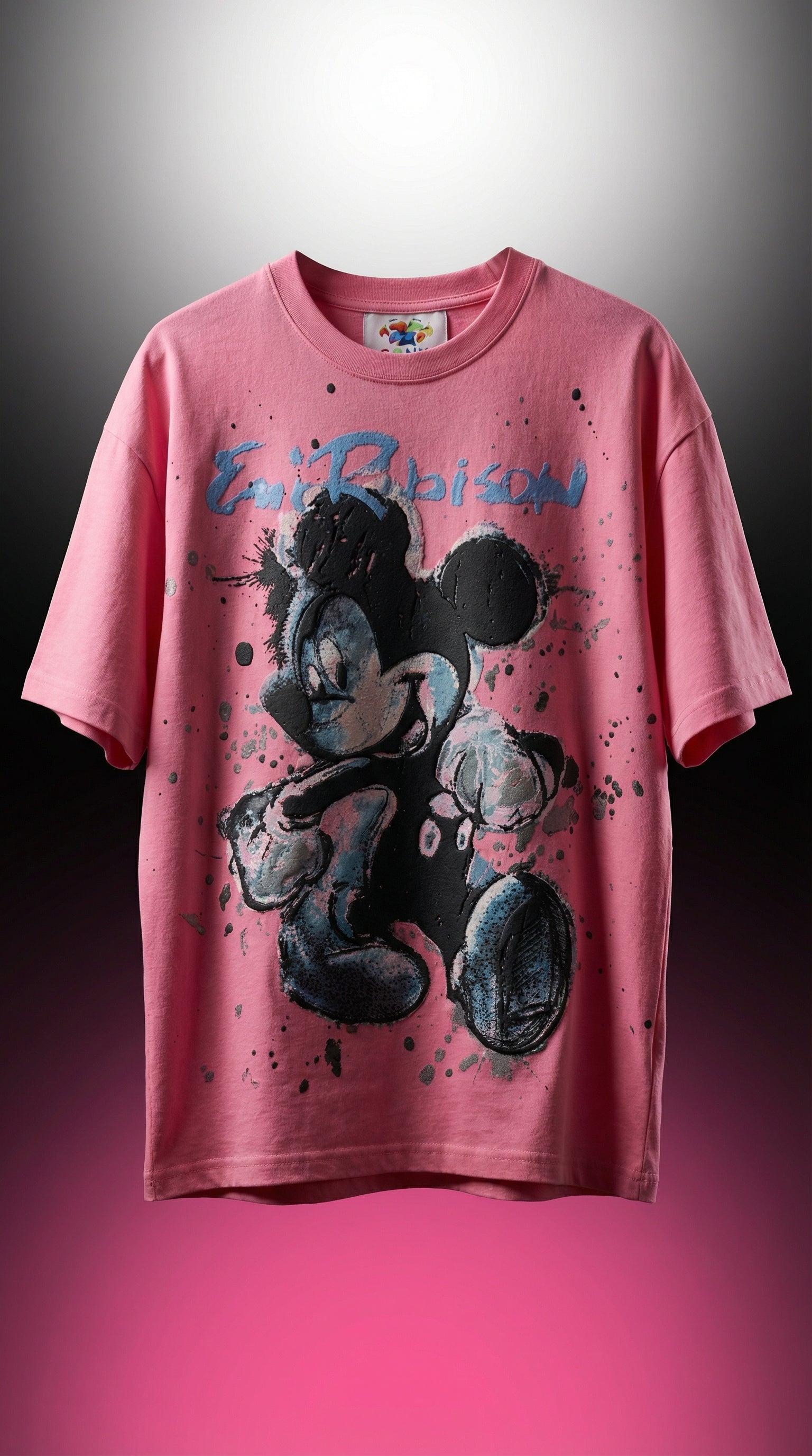 SANKI Edgy Cartoon Streetwear T-Shirt PINK