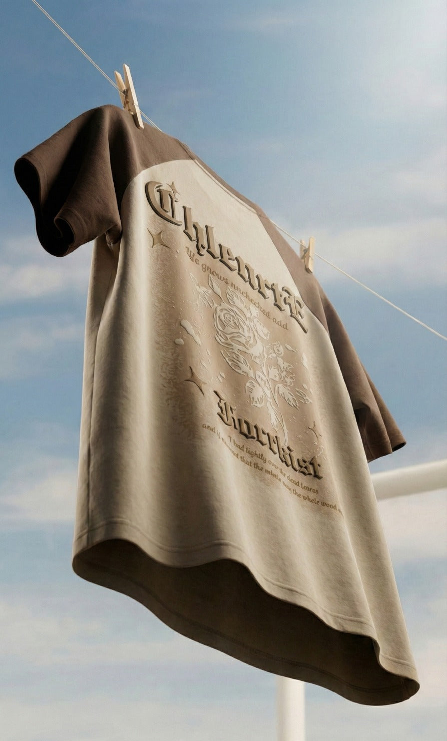 Funky Half sleeve T-shirt CREAM - Image 7