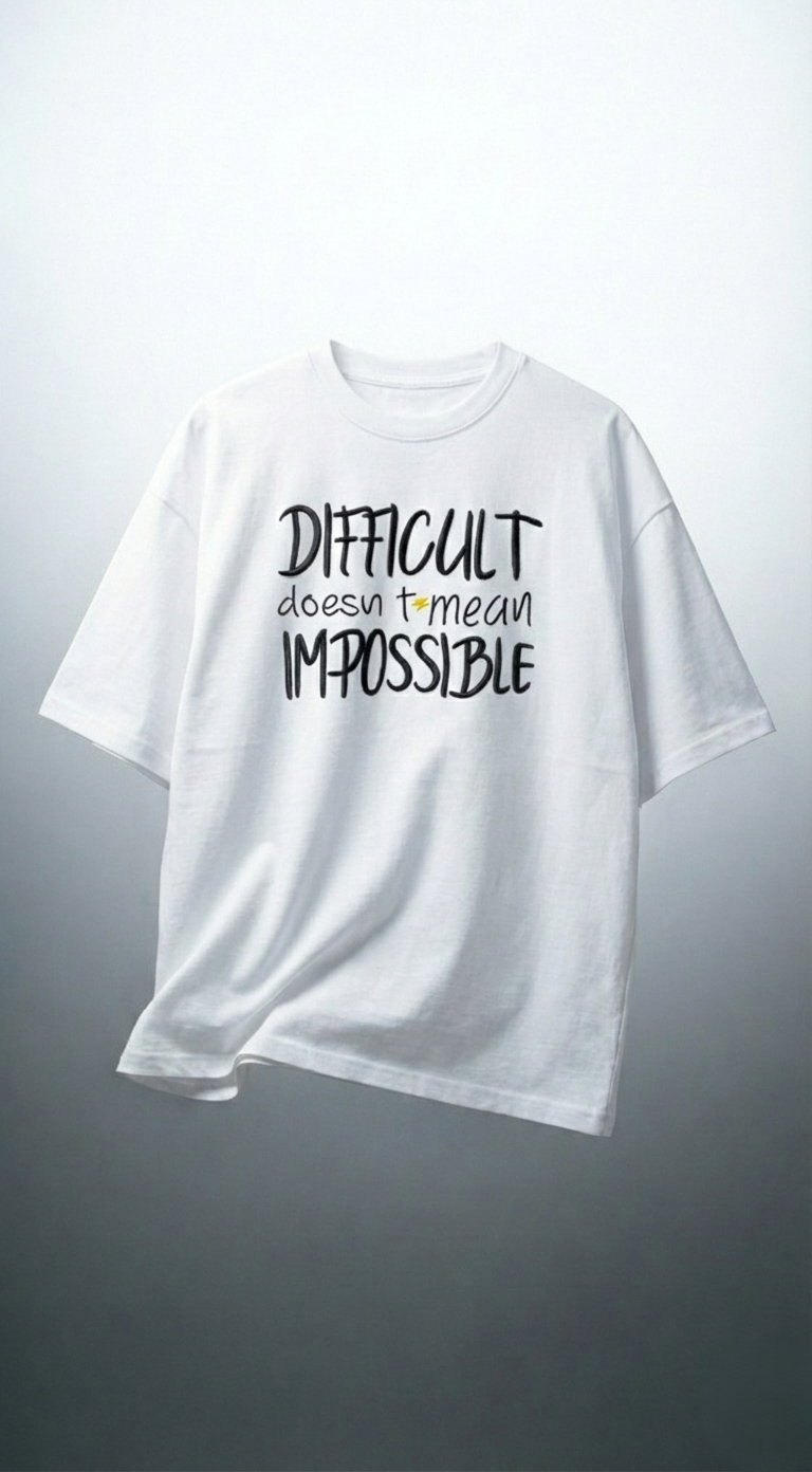SANKI Impossible Mindset Graphic T-Shirt