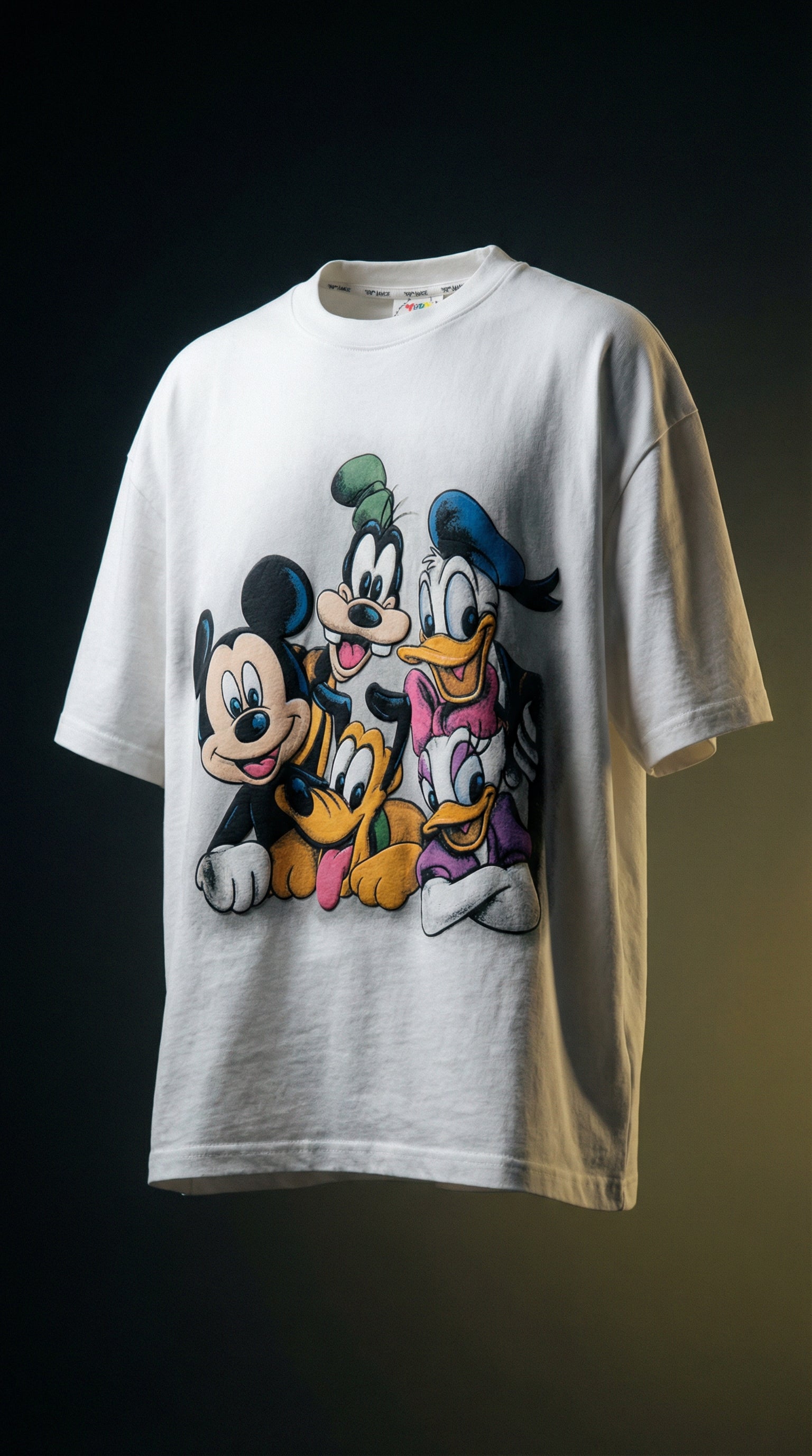 Funky Round Neck T-Shirt White