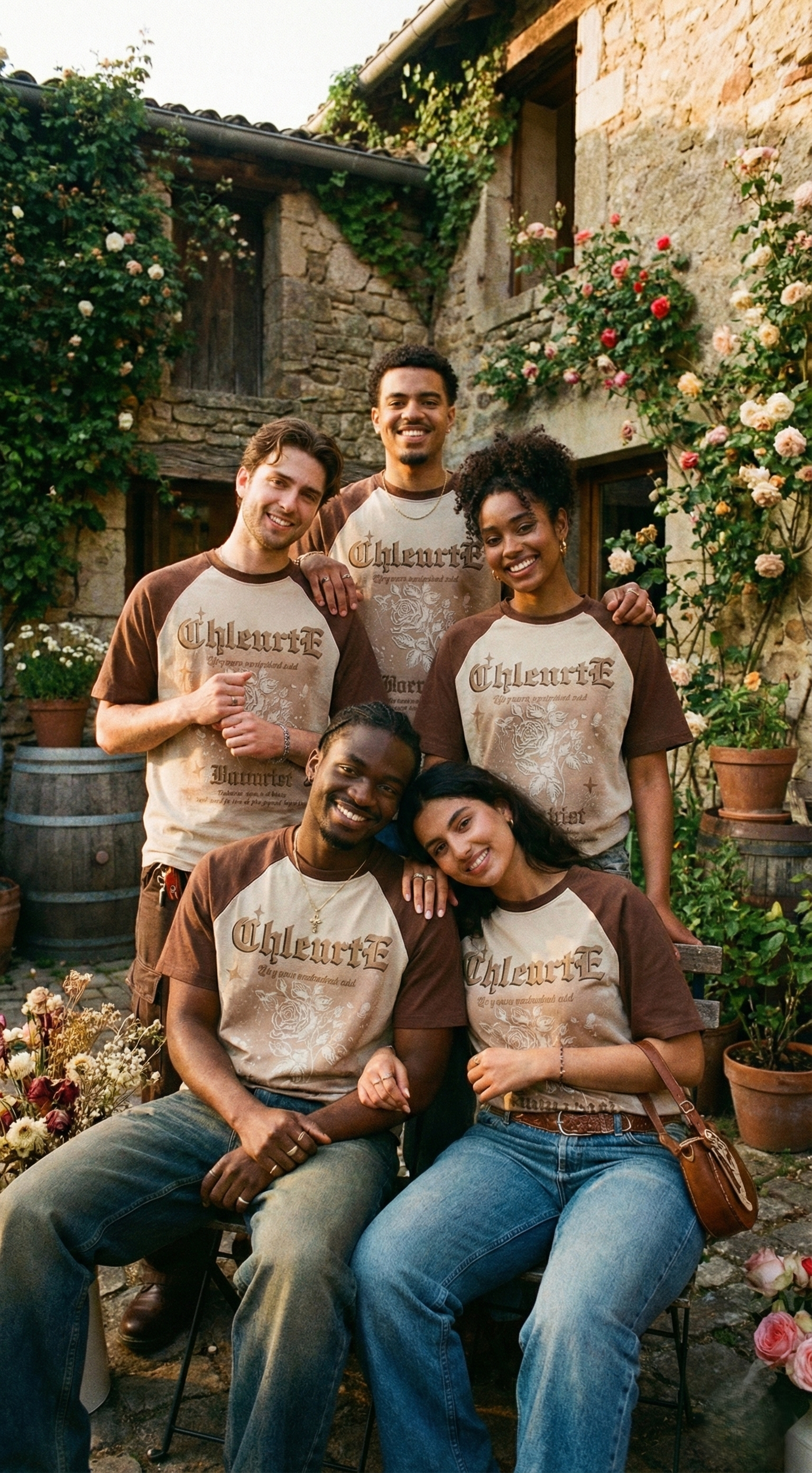 Funky Half sleeve T-shirt CREAM - Image 4